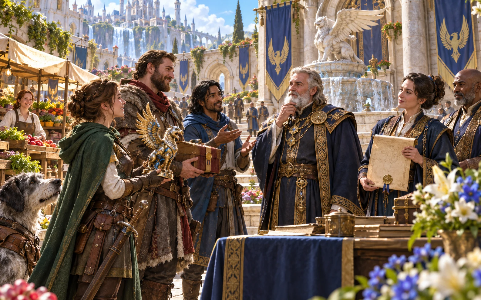 Adventurers discuss ways to make amends and end escalation